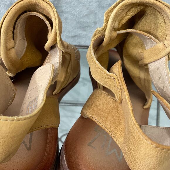Miz Mooz Fifi Women's Sandals US 9.5-10 W (wide) Brown Wheat Leather - Picture 11 of 14